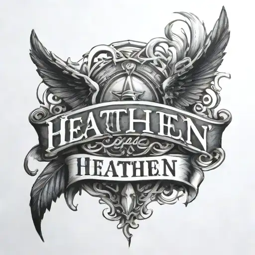 Lettering Heathen Qcross Shoulder