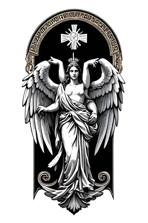 Greek Mithology With Angle Wings