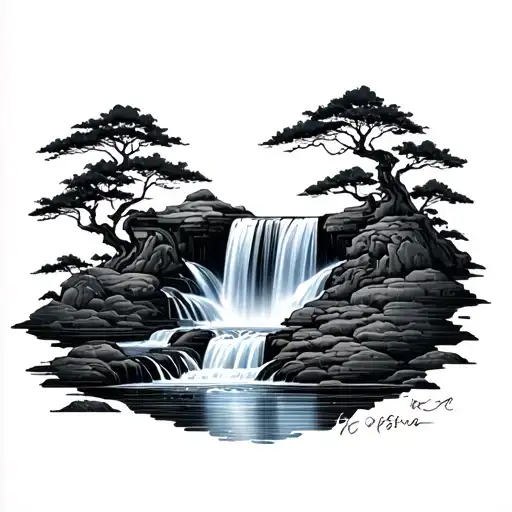 Japanese Waterfall