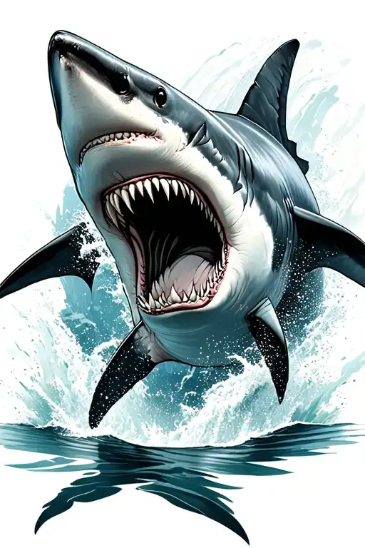 Great White Shark Jumping