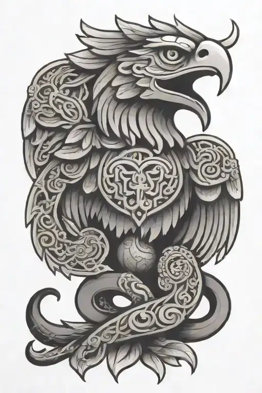 Mexican Aztec Eagle Snake