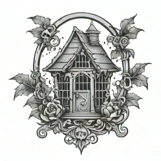 Witch Cage Grave Stone