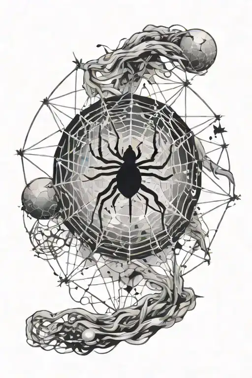 Constellations And Spider Web