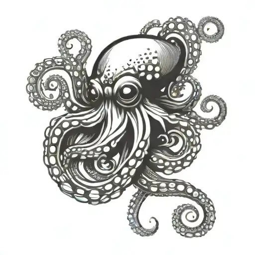 Style Octopus Straight Lines