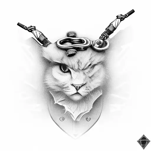 Garter With Gun And Brass Knuckles Sexy Design