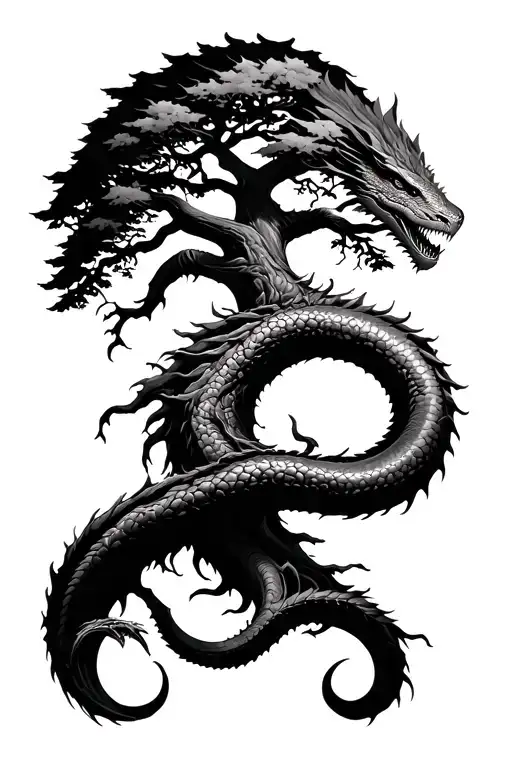 Jormungandr Yggdrasil Tree