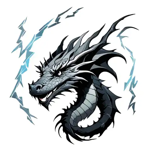 Dragon With Lightning