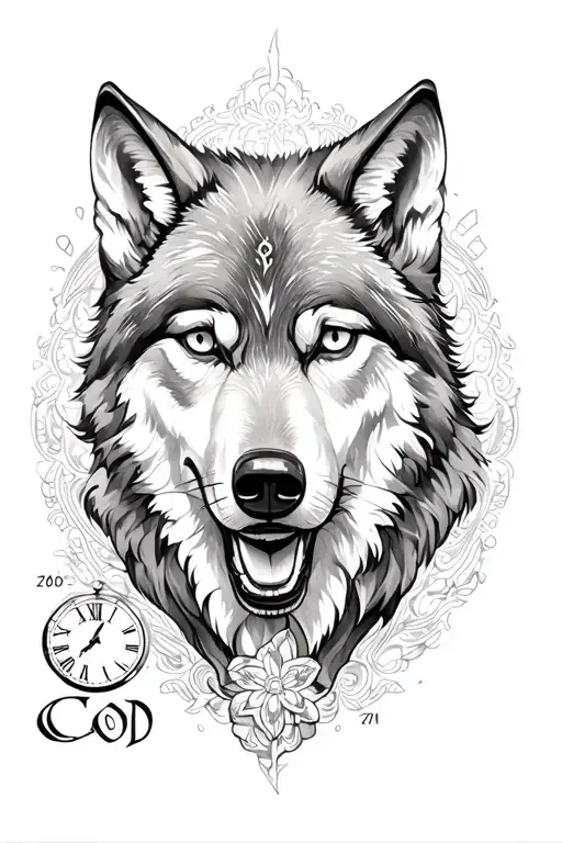 Make A Forearm Design On Loneliness God A Wolf And Time And Number 27