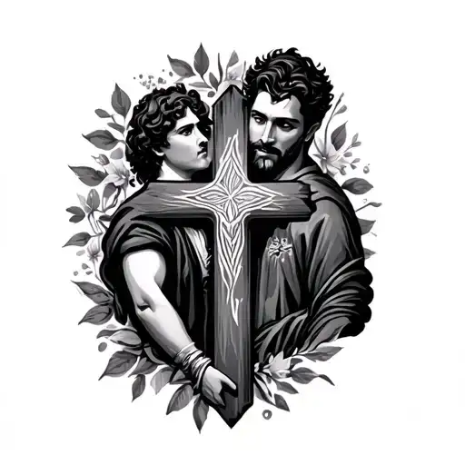 Cross With Ben And Dad