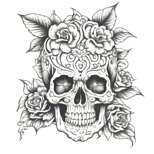 Floral Skull