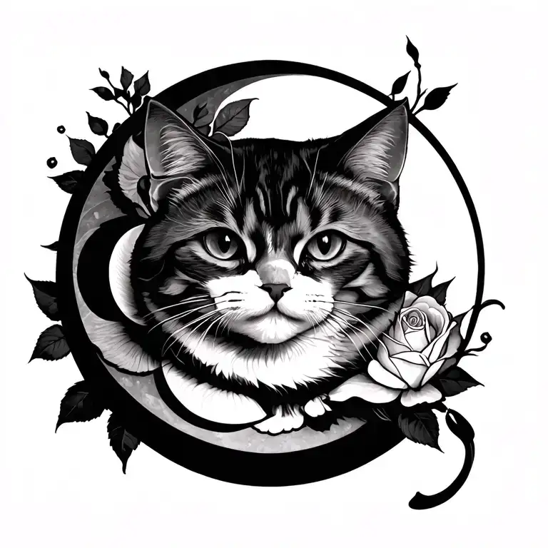 Sun Moon Cat Rose