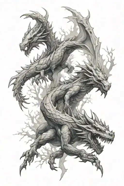 Skyrim Dragons With Trees