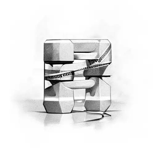 Dumbbell Surrounded By Police Tape