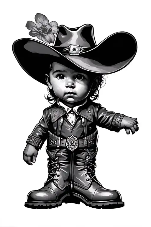 Western With Baby Boots Coding