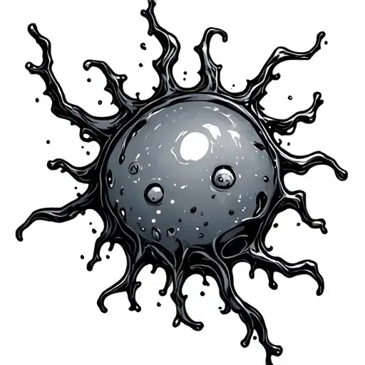 Cartoon Erythrocyte Tattoo Design