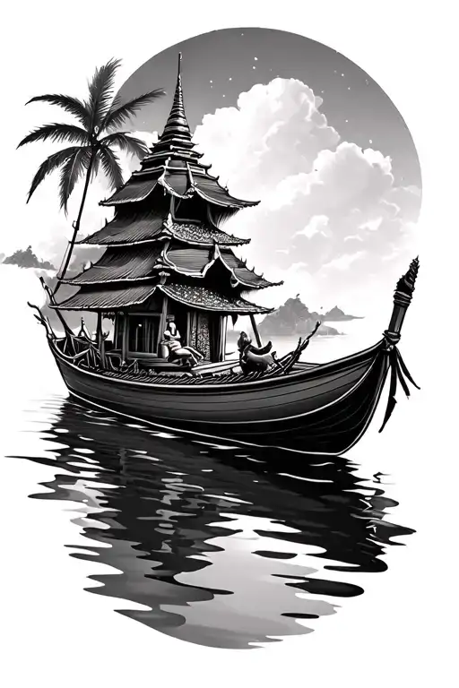 Thai Boat Floating