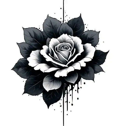 Minimalist Half Sleeve Water Fade