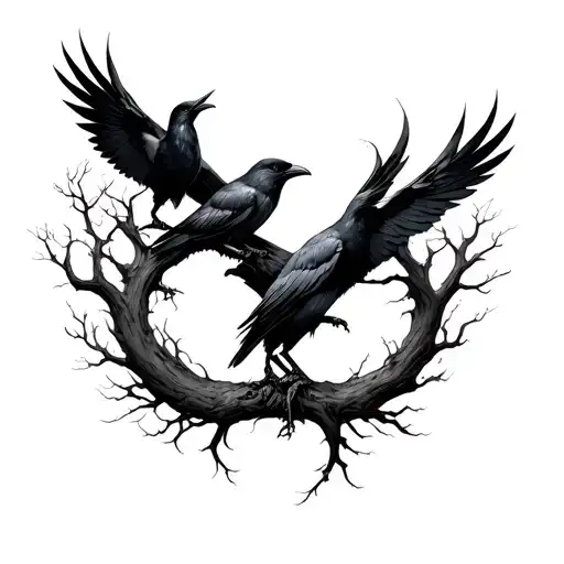 Yggdrasil And 1 Crows