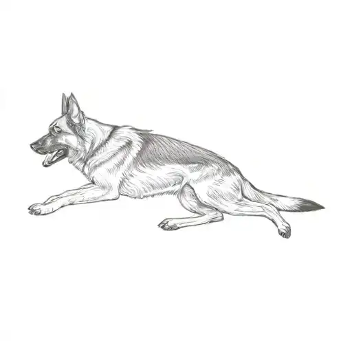 A German Shepherd Dog
