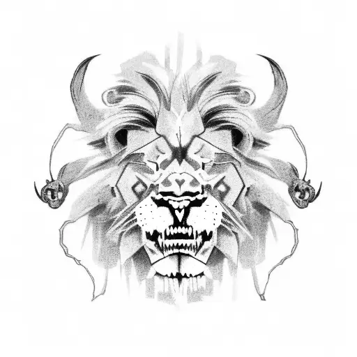 Lion And Skull