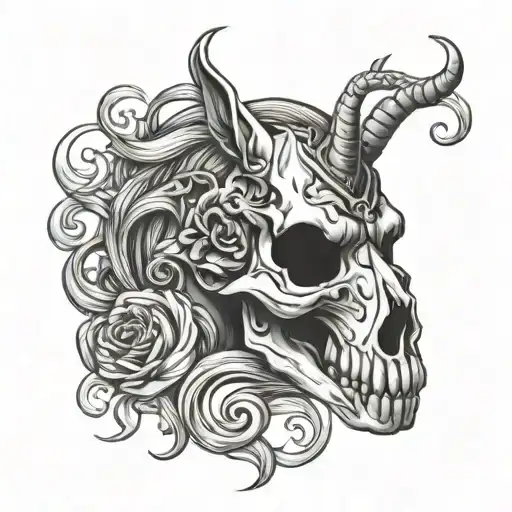 Skull Horse Head 3D