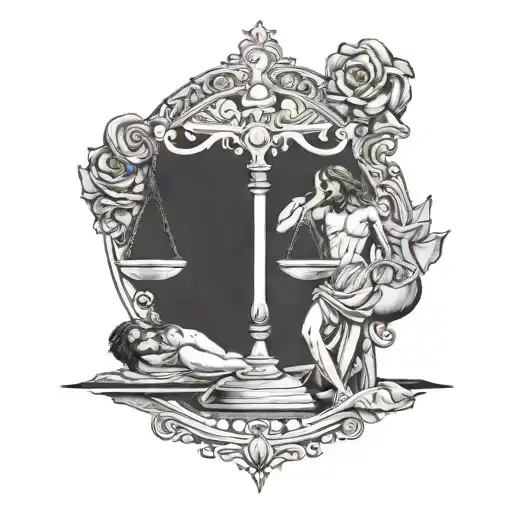 Libra With Edge Of Jesus Christ