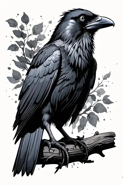 Raven Standing