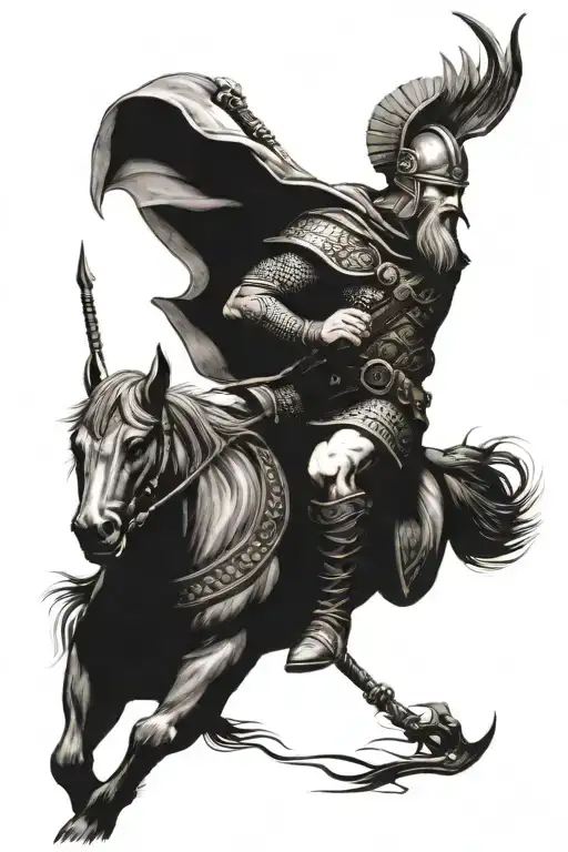 Viking Warrior Riding