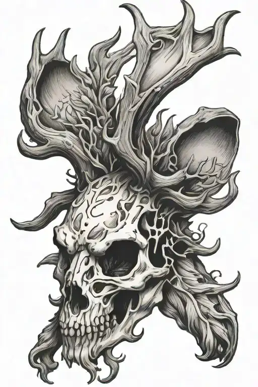 Jackalope Skull