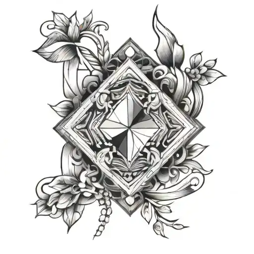 Diamond Shaped Line Outlining