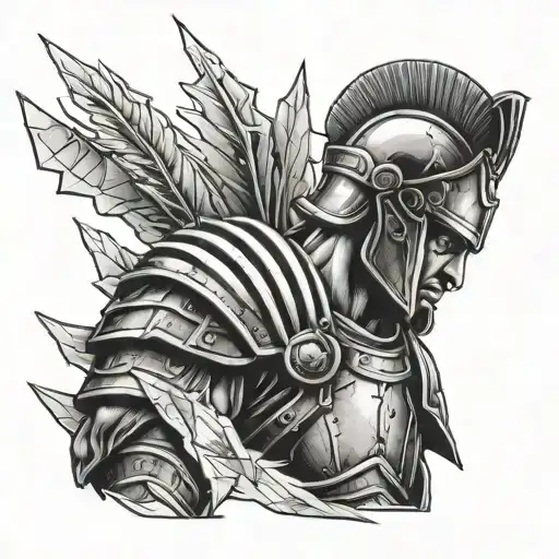 Glass Shard Roman Soldier