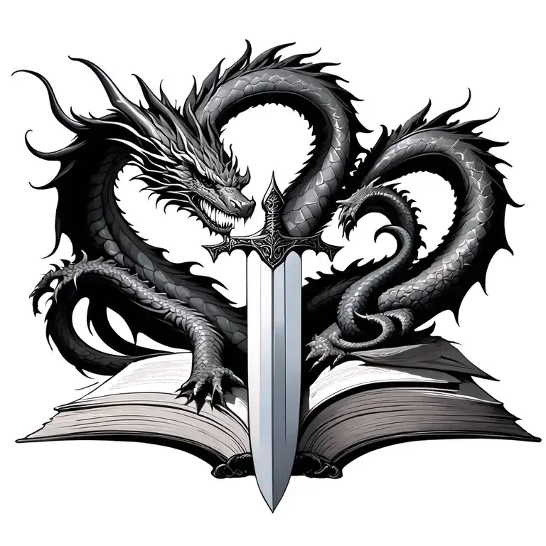 Dragon Books Sword Intertwined