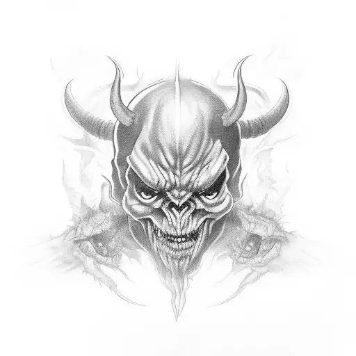 Looking Into The Mirror Seeing The Demon