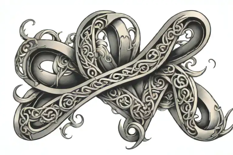 Hidden Letters S M H E With A Infinity Symbol Intertwined