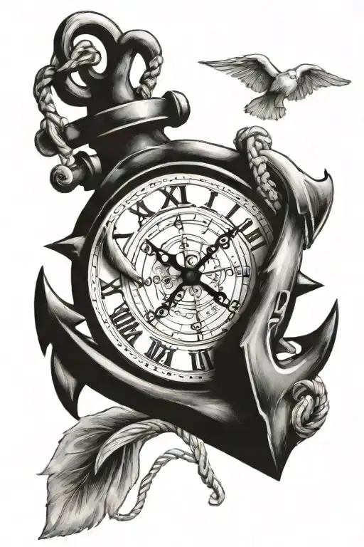 Anchor And Clock