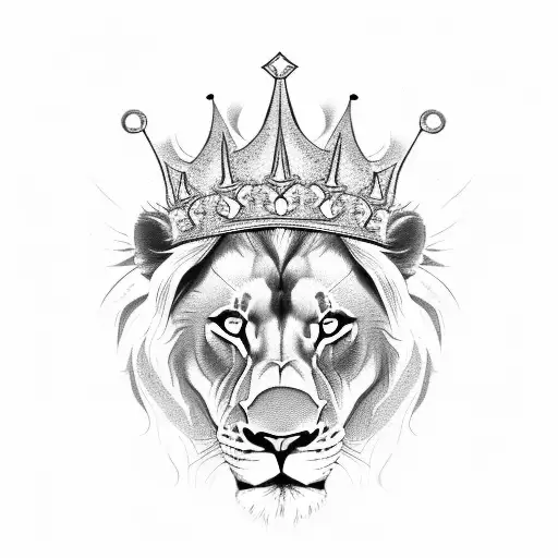 Lion With Crown