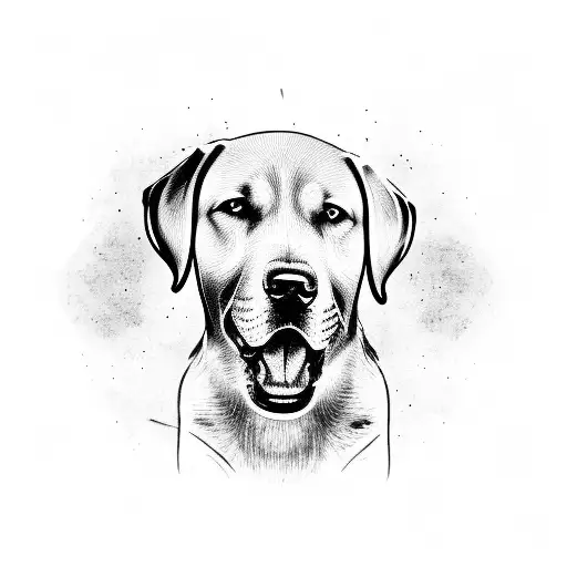 Labrador Dog Outline