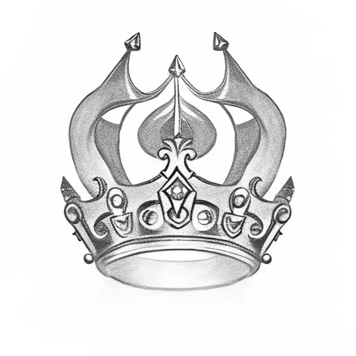 A Dagger Piercing Through A Crown