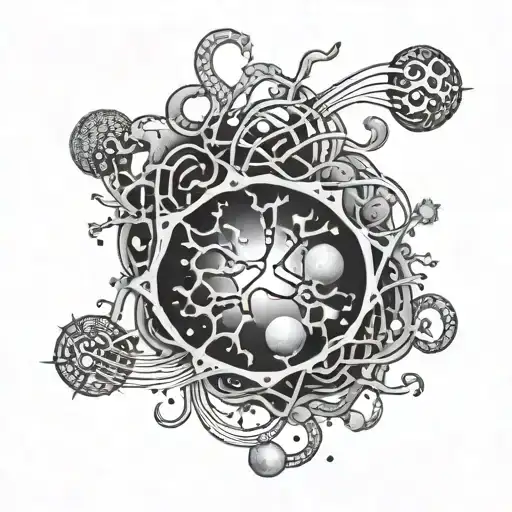 Galaxy Filled With Neurons And Brain Cells