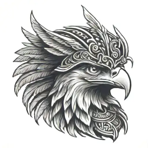 Eagle Wearing An Egyptian Crown