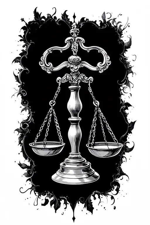 Antique Scales Of Justice