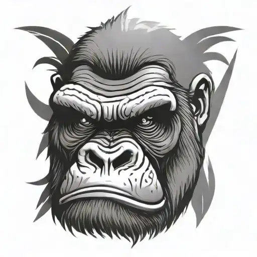 Angry Gorilla Face