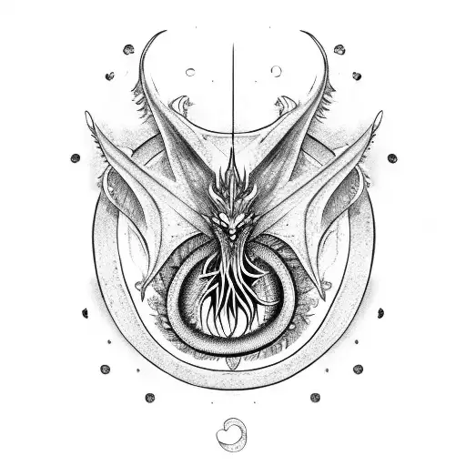 Lycoris Radiata With Dragon