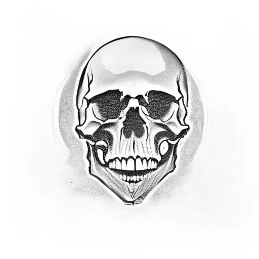 Skull With A Camera