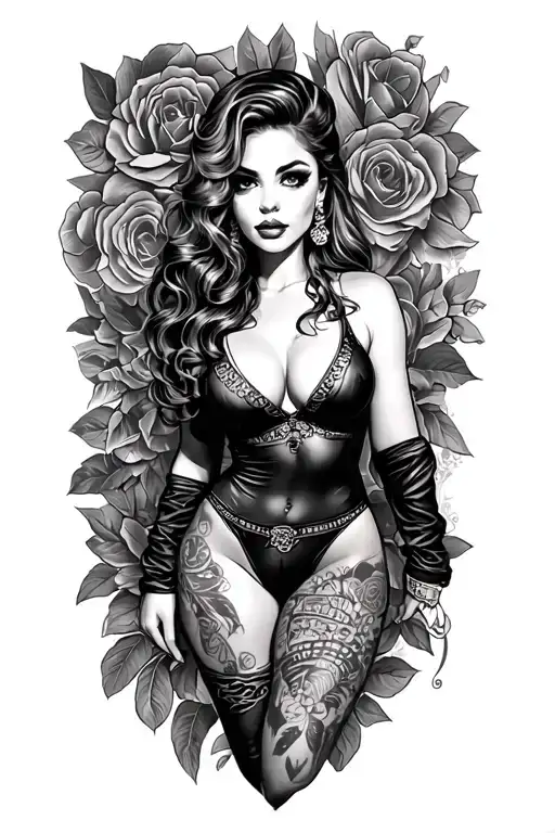 Pin Up Girl Full Body