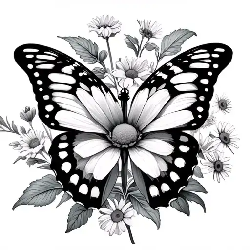 Butterfly Larkspur Poppy Chrysanthemum Daisy Daffodil