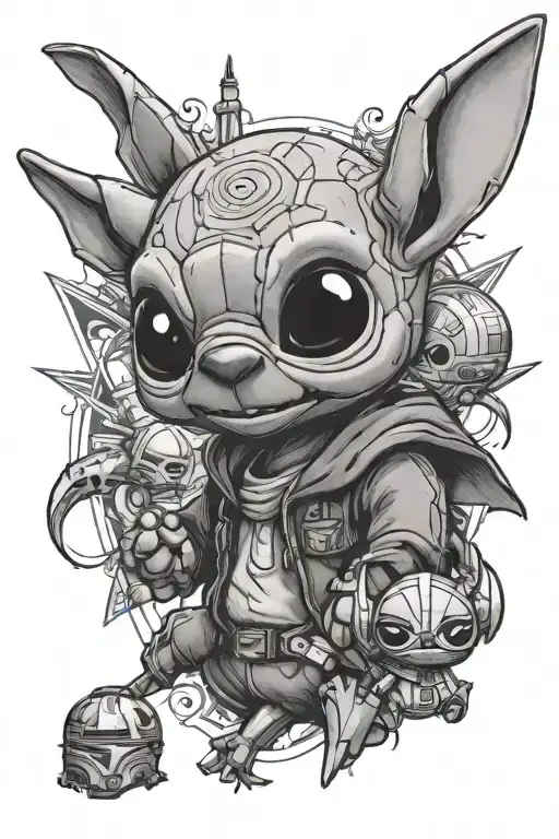 Stitch And Star Wars And Marvel And Harry Potter
