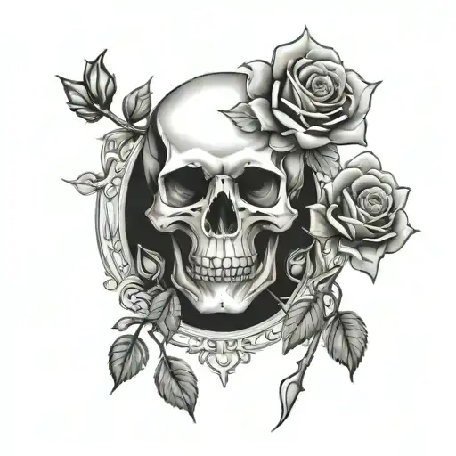 Skull And Roses