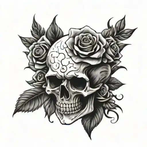 Skull And Roses