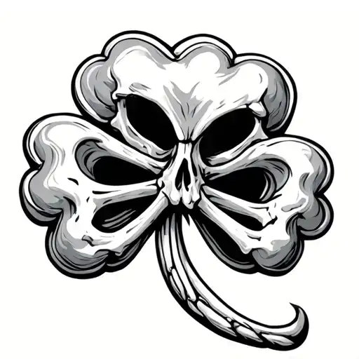 Shamrock Made Of Bones
